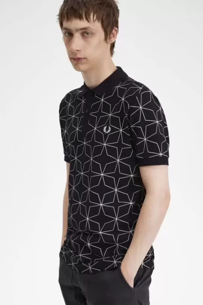Geometric Men’s Polo Shirt