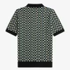 Glitch Chequerboard Knitted Men’s Shirt