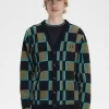 Glitch Chequerboard Men’s Cardigan