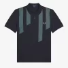 Glitch Stripe Men’s Polo Shirt Glitch Stripe Men’s Polo Shirt