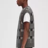Glitch Tartan Knitted Men’s Tanks