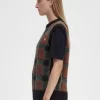 Glitch Tartan Knitted Women’s Tanks