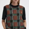 Glitch Tartan Knitted Women’s Tanks