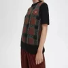Glitch Tartan Knitted Women’s Tanks