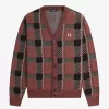 Glitch Tartan Men’s Cardigan