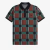 Glitch Tartan Men’s Polo Shirt