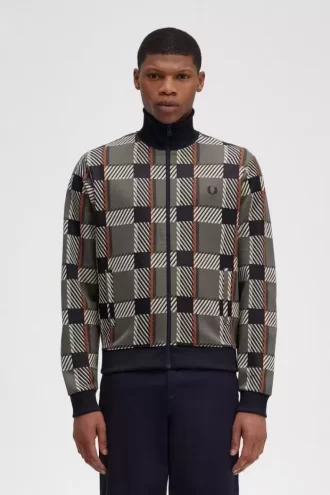 Glitch Tartan Men’s Track Jackets