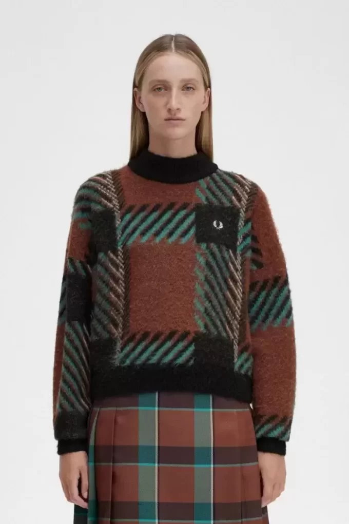Glitch Tartan Women’s Jumper Glitch Tartan Women’s Jumper