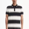 Gradient Stripe Men’s Polo Shirt Gradient Stripe Men’s Polo Shirt