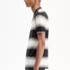 Gradient Stripe Men’s Polo Shirt Gradient Stripe Men’s Polo Shirt