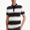 Gradient Stripe Men’s Polo Shirt Gradient Stripe Men’s Polo Shirt
