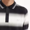 Gradient Stripe Men’s Polo Shirt Gradient Stripe Men’s Polo Shirt