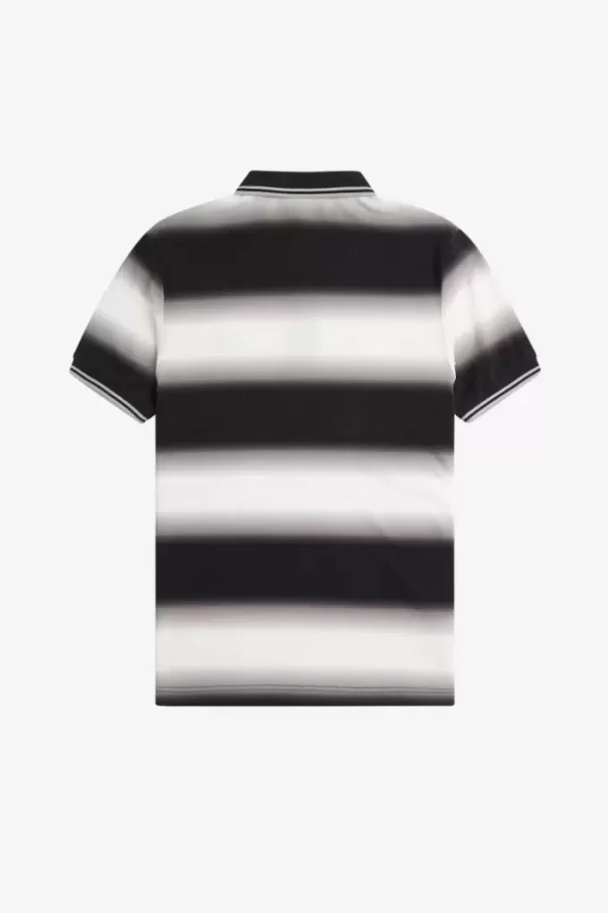 Gradient Stripe Men’s Polo Shirt Gradient Stripe Men’s Polo Shirt