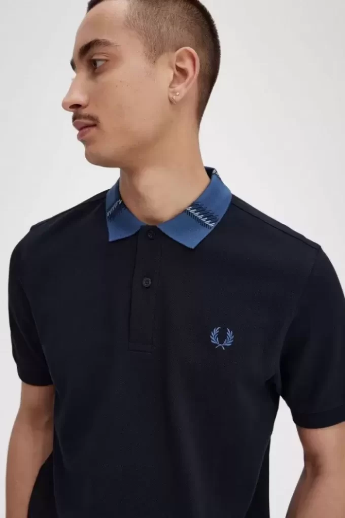 Graphic Collar Men’s Polo Shirt Graphic Collar Men’s Polo Shirt
