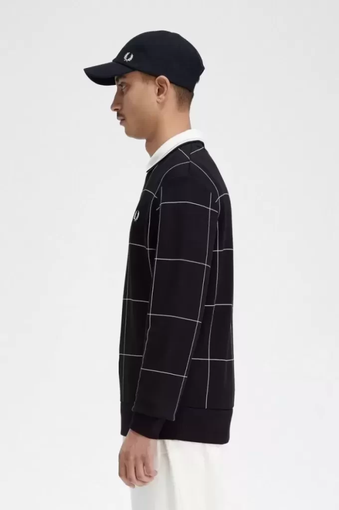 Grid Detail Men’s Sweatshirts