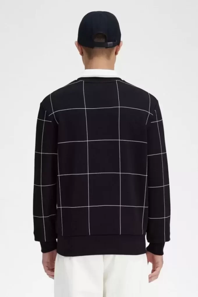 Grid Detail Men’s Sweatshirts