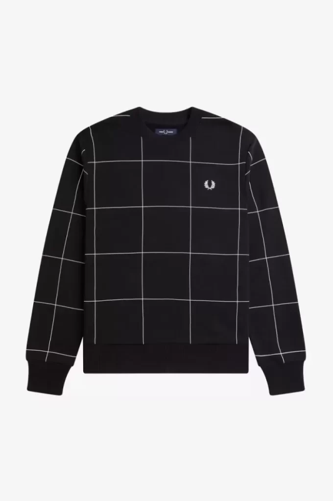 Grid Detail Men’s Sweatshirts
