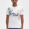 Grid Print Men’s T-Shirt