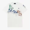 Grid Print Men’s T-Shirt