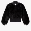 Heart Detail Faux Fur Women’s Jackets