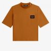 High Neck Badge Detail T Shirts