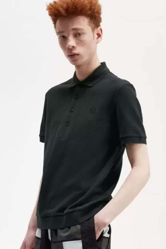 Honeycomb Cotton Men’s Polo Shirt