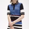 Jacquard Knitted Stripe Women’s Dress