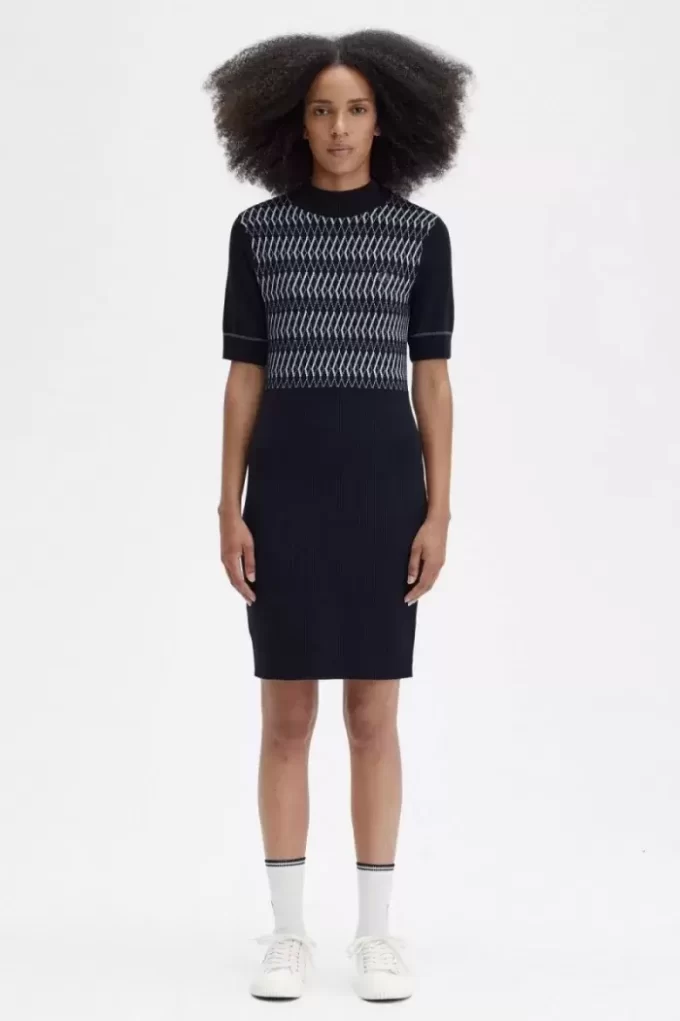 Jacquard Knitted Women’s Dress