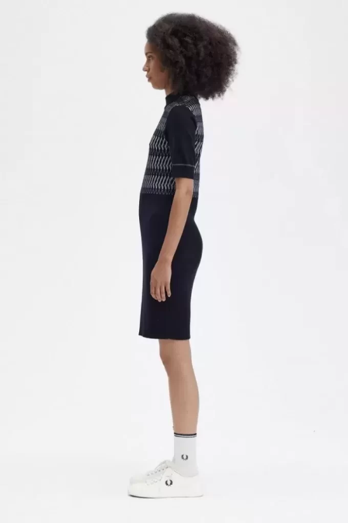 Jacquard Knitted Women’s Dress