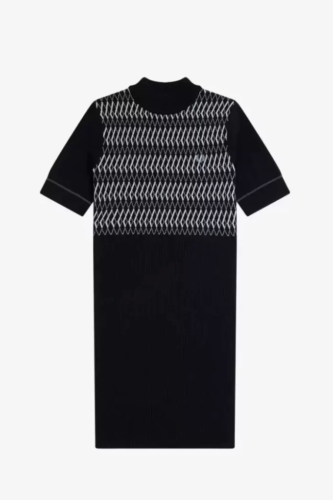 Jacquard Knitted Women’s Dress