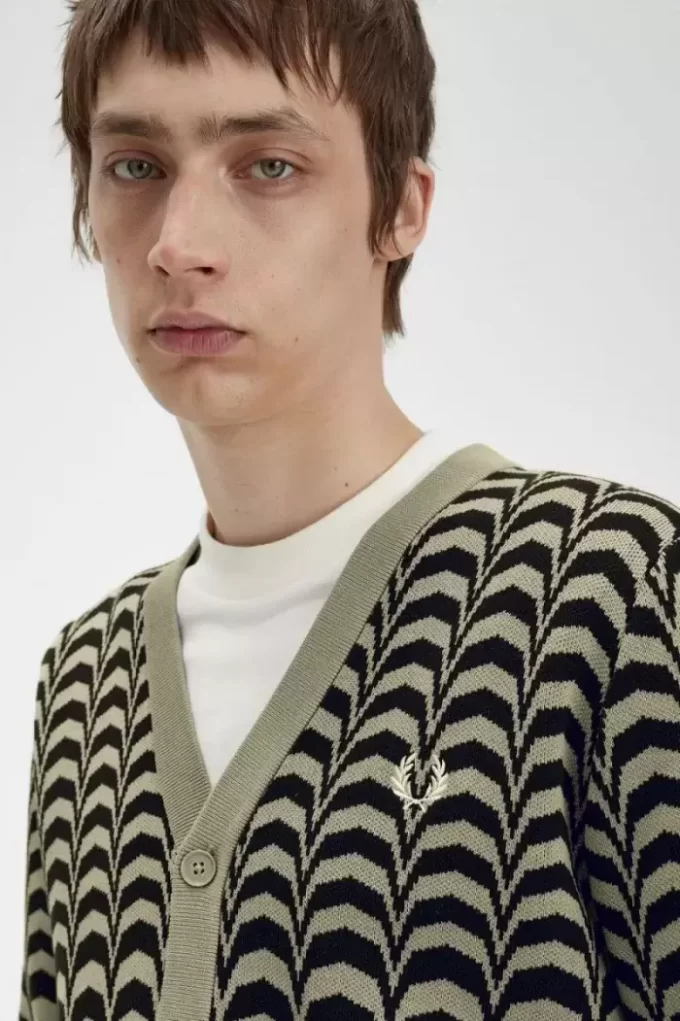 Jacquard Men’s Cardigan