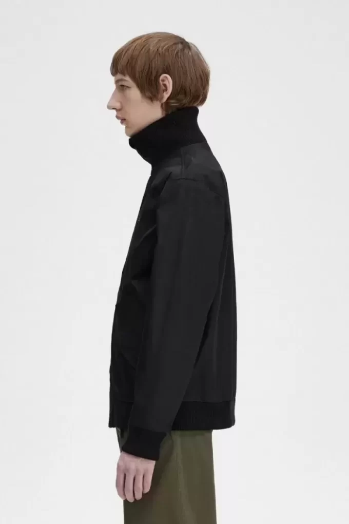 Knitted Rib Tennis Bomber Men’s Jackets