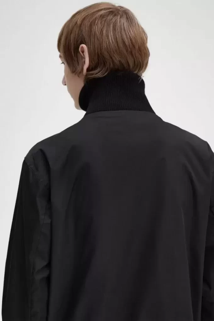 Knitted Rib Tennis Bomber Men’s Jackets