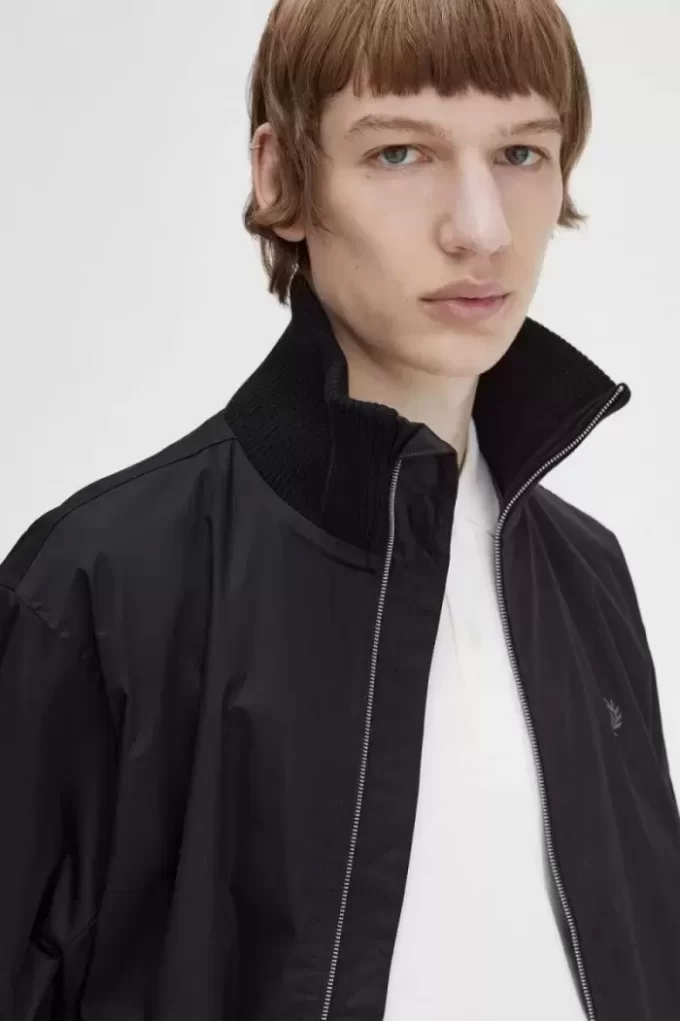 Knitted Rib Tennis Bomber Men’s Jackets