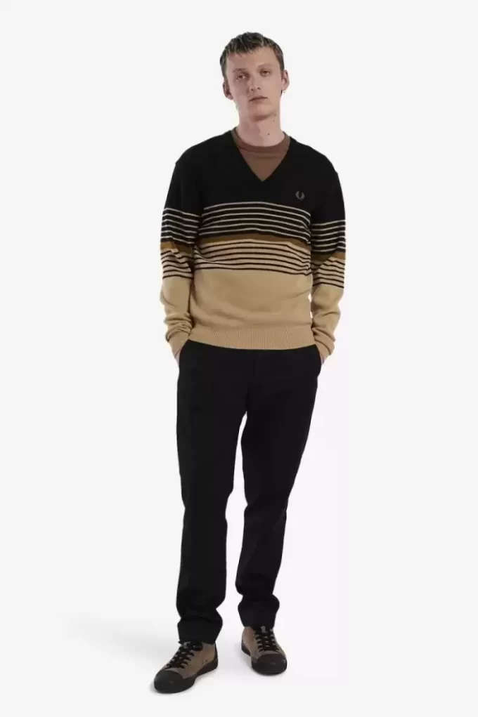 Lambswool Striped Men’s Jumper