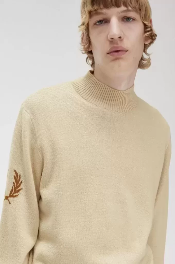 Laurel Wreath Mock Neck Men’s Jumper