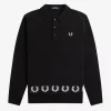 Laurel Wreath Trim Knitted Men’s Shirt
