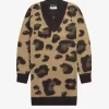 Leopard Knitted Women’s Dress
