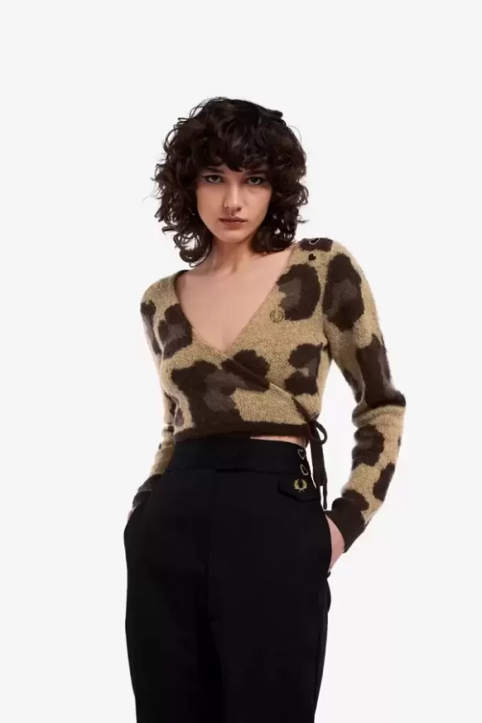 Leopard Wrap Women’s Cardigan