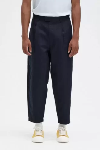 Linen Blend Cropped Men’s Pants