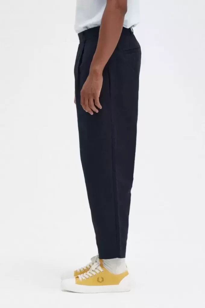 Linen Blend Cropped Men’s Pants