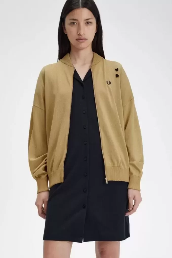 Metallic Knitted Bomber Women’s Jackets 1964