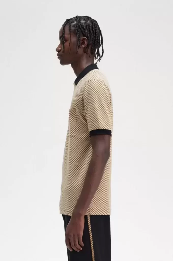 Micro Chequerboard Men’s Polo Shirt Micro Chequerboard Men’s Polo Shirt