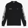 Noongoons Long Sleeve Graphic Men’s Polo Shirt