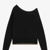 Off-The-Shoulder Knitted Women’s T-Shirt