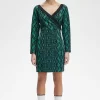 Off-the-Shoulder Snakeprint Women’s Dress