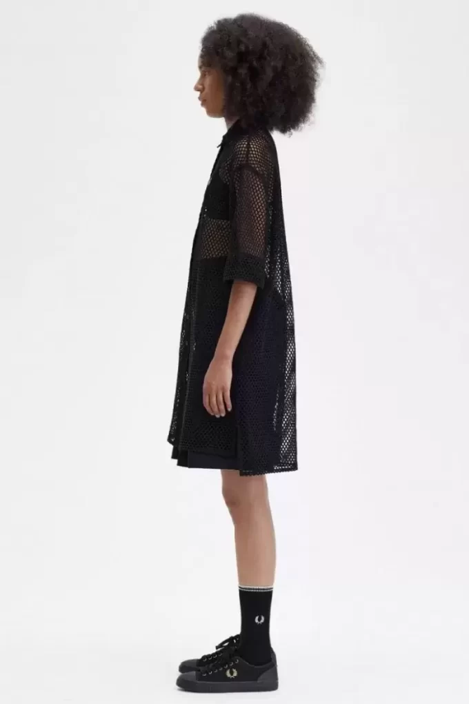 Open-Knit Shirt Women’s Dress Open-Knit Shirt Women’s Dress