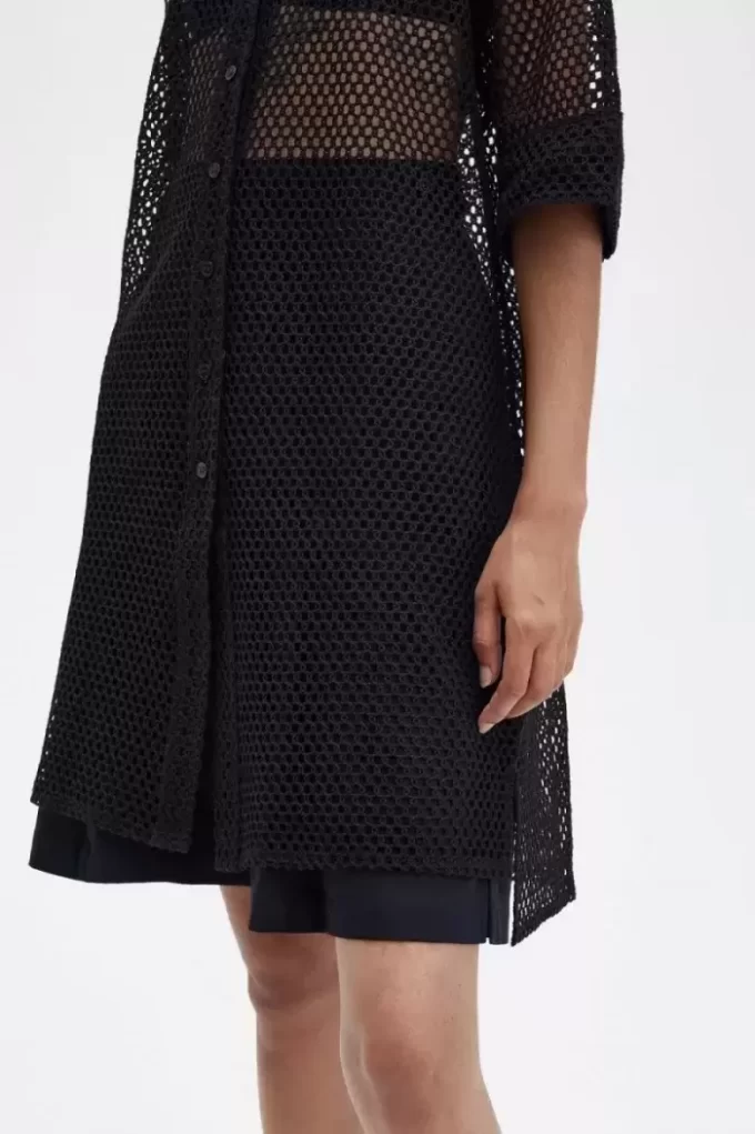 Open-Knit Shirt Women’s Dress Open-Knit Shirt Women’s Dress