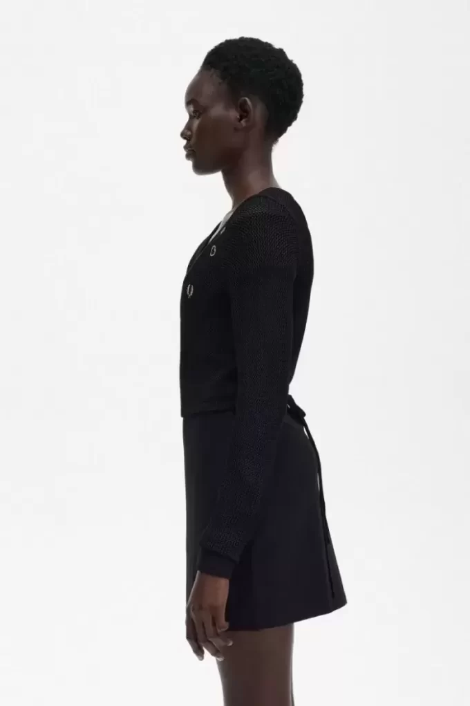 Open-Knit Wrap Women’s Cardigan