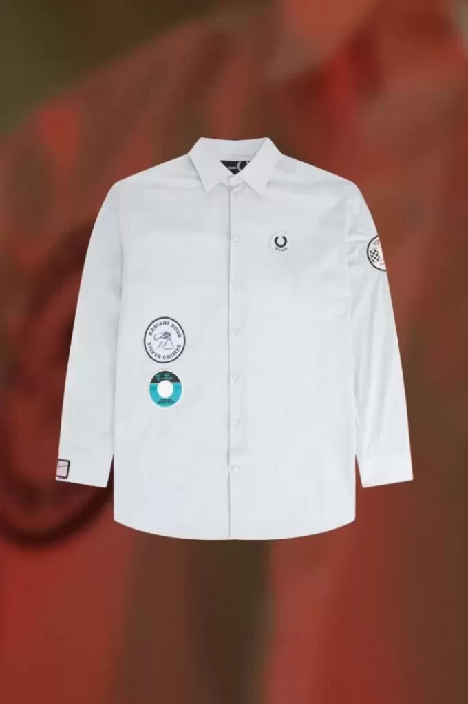 Oversized Patch Detail Men’s Shirt